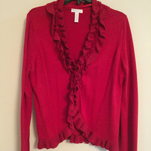 Charter Club Red Cardigan in Women